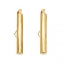 Slide end tubes 35mm - Gold